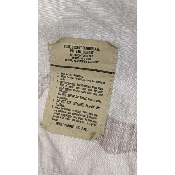 Adult military desert camo camouflage field jacket medium long - Picture 5 of 6